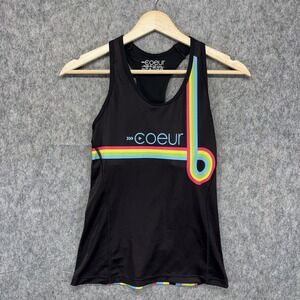 COEUR Triathlon Tank Top Shirt Women's Small Sleeveless Train Run Cycling Black
